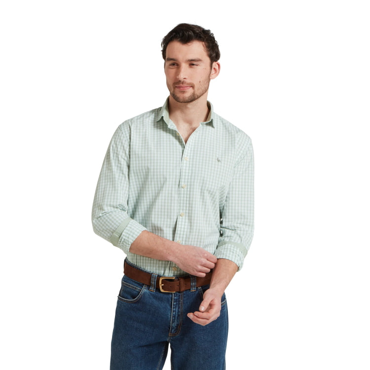 Schoffel Thorpeness Tailored Shirt - Aqua Sage
