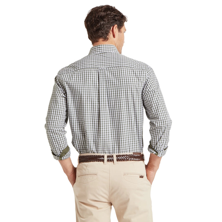 Schoffel Thorpeness Tailored Shirt - Beetle Green Check