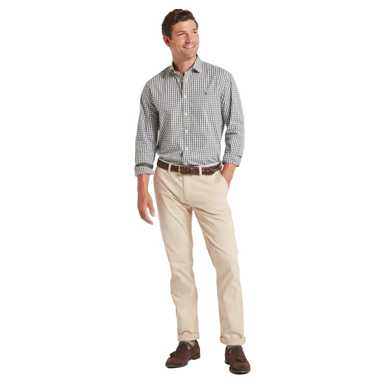 Schoffel Thorpeness Tailored Shirt - Beetle Green Check
