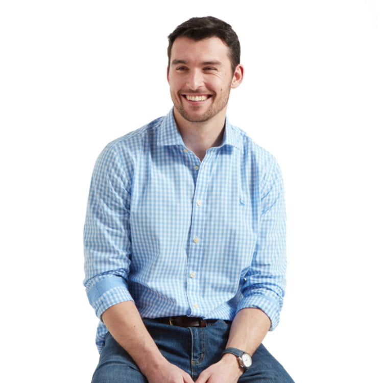 Schoffel Thorpeness Tailored Shirt - Blue Check