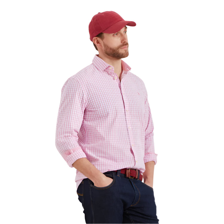 Schoffel Thorpeness Tailored Shirt - Pink Check