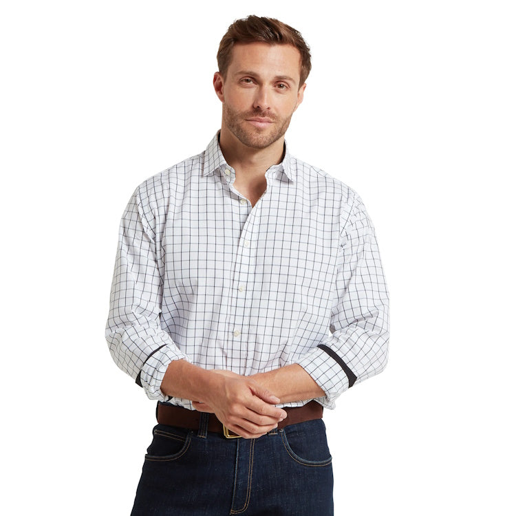 Schoffel Westminster Classic Shirt - Navy Check