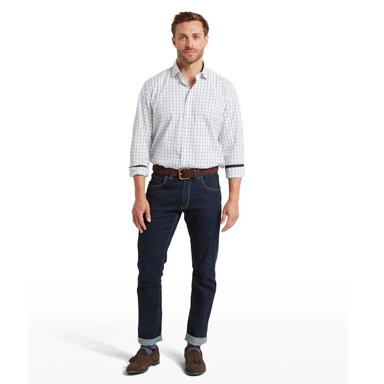 Schoffel Westminster Classic Shirt - Navy Check