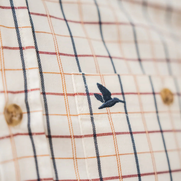 Seeland Oxford Shooting Shirt - Classic Blue/Merlot Check