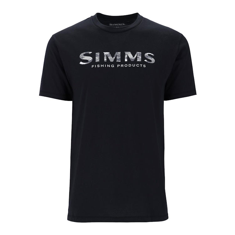 Simms Shroud Fill Logo T-Shirt - Black