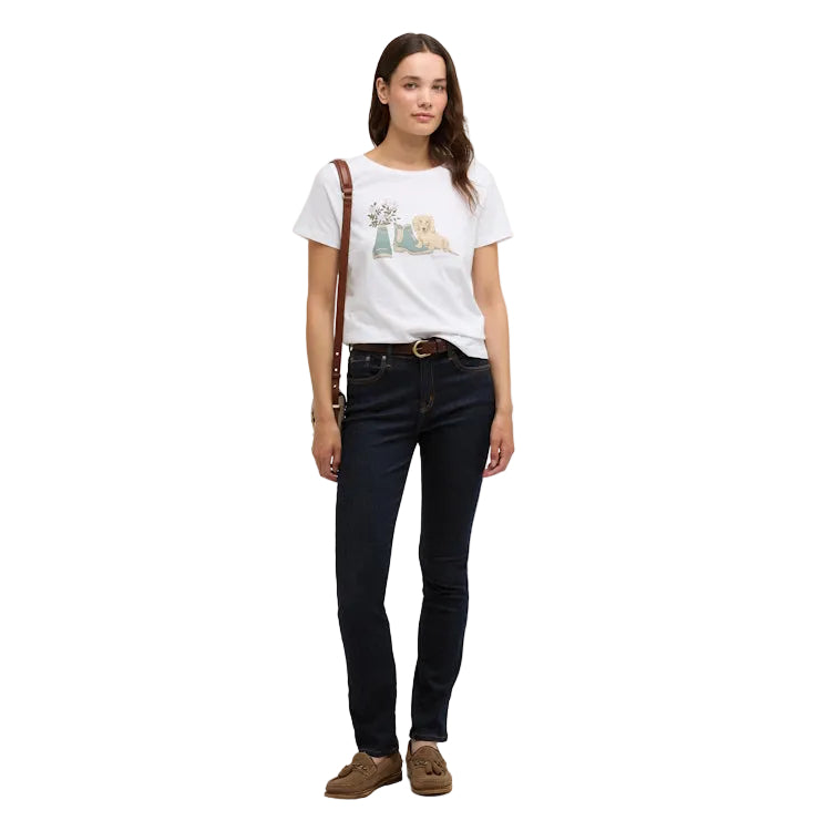 Barbour Ladies Brambles T-Shirt - White