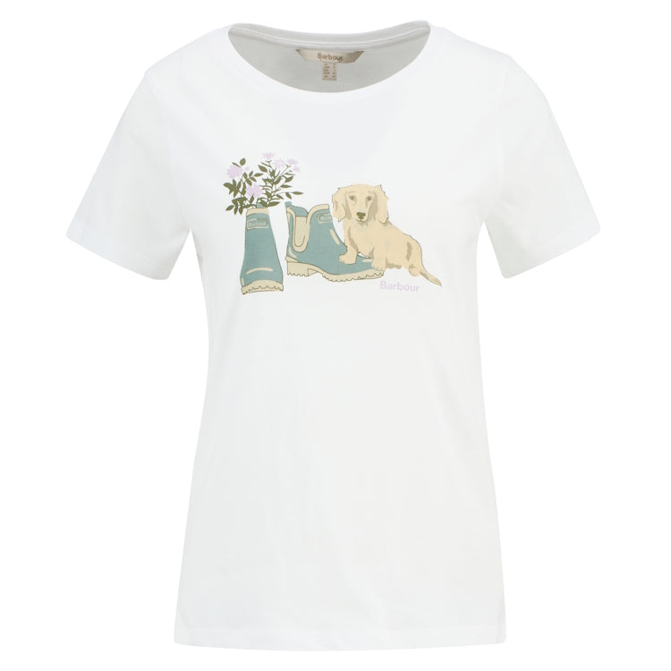 Barbour Ladies Brambles T-Shirt - White
