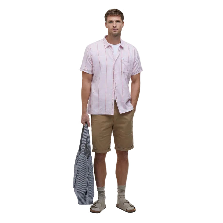 Barbour Washed Twill Chino Shorts - Stone