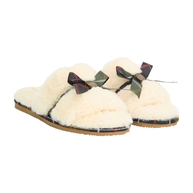 Barbour Ladies Eleanora Slippers - Cream