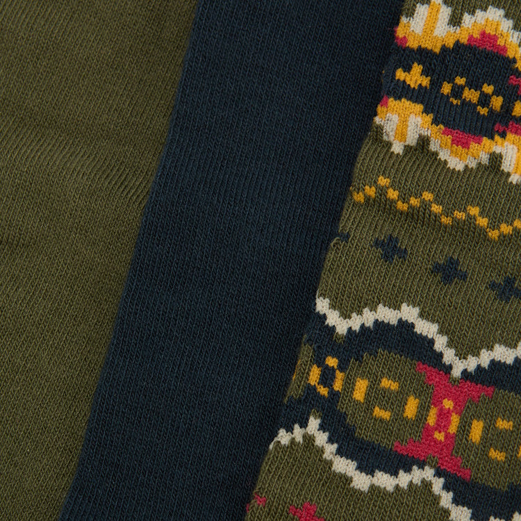 Barbour Case Fairisle Sock Gift Box - Classic Tartan