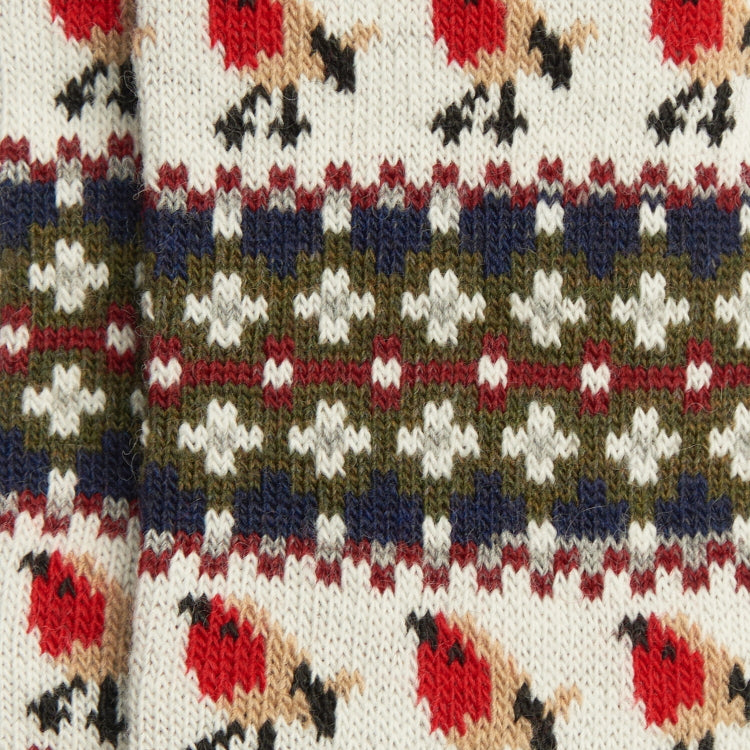 Barbour Ladies Robin Fairisle Socks - Olive