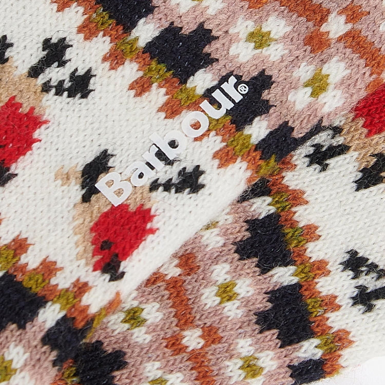 Barbour Ladies Robin Fairisle Socks - Pink