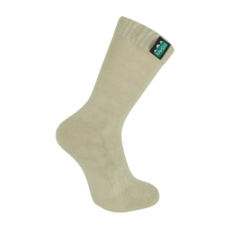 Ridgeline Mid Length Cotton Work Socks - Olive Multi