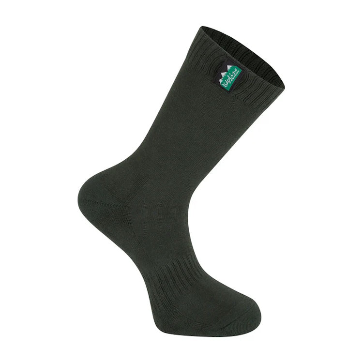 Ridgeline Mid Length Cotton Work Socks - Olive Multi