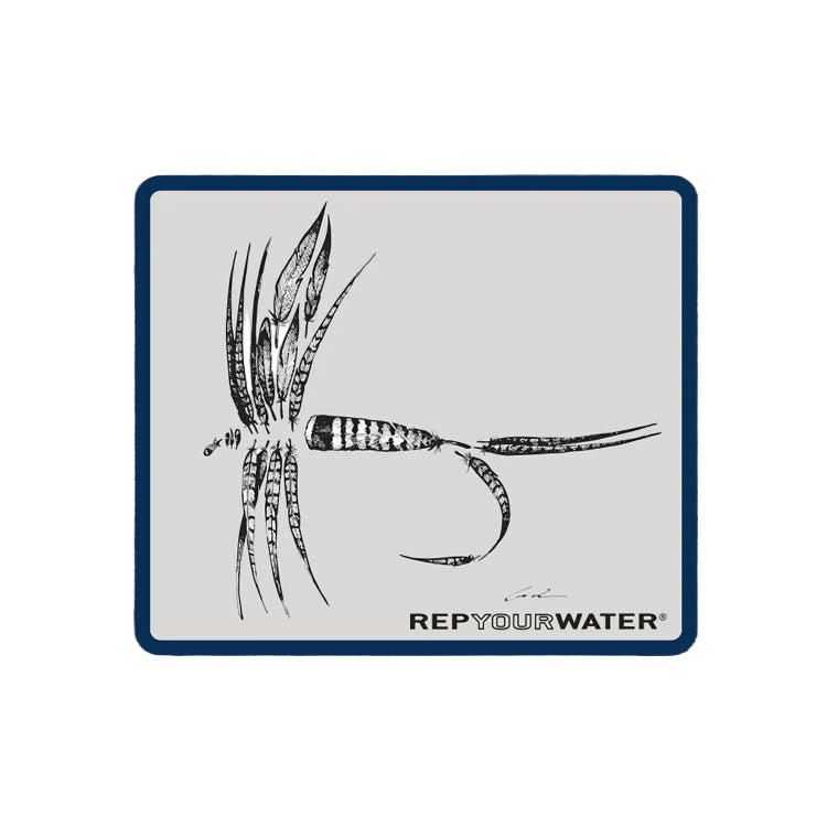 Rep Your Water Sticker - Feather Dry Fly