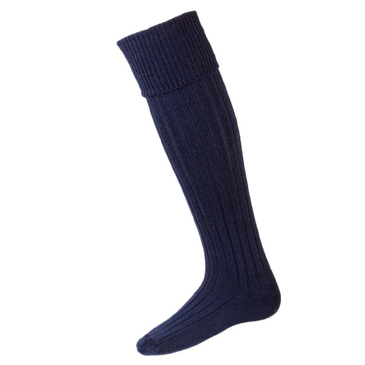 House of Cheviot Jura Stockings - Navy