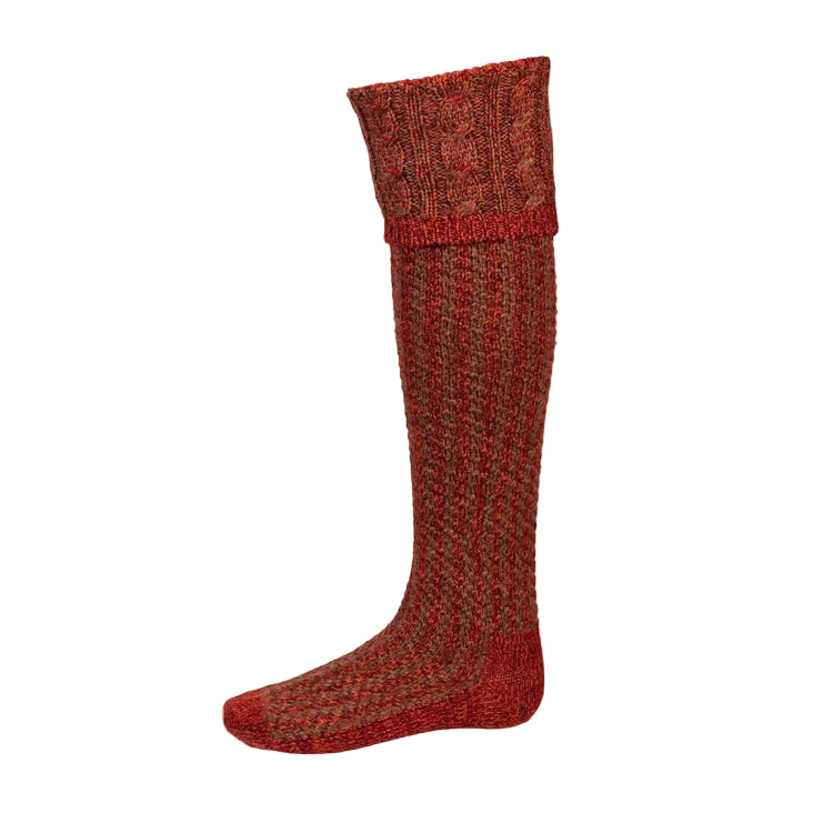 House of Cheviot Reiver Stockings - Firethorn