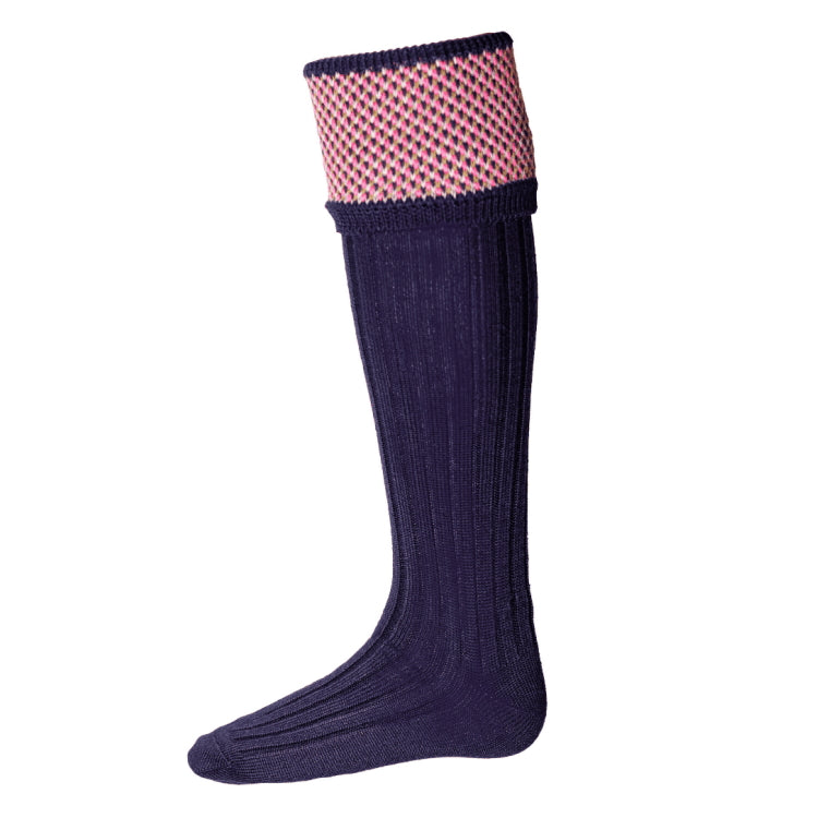 House of Cheviot Tayside Stockings - Navy