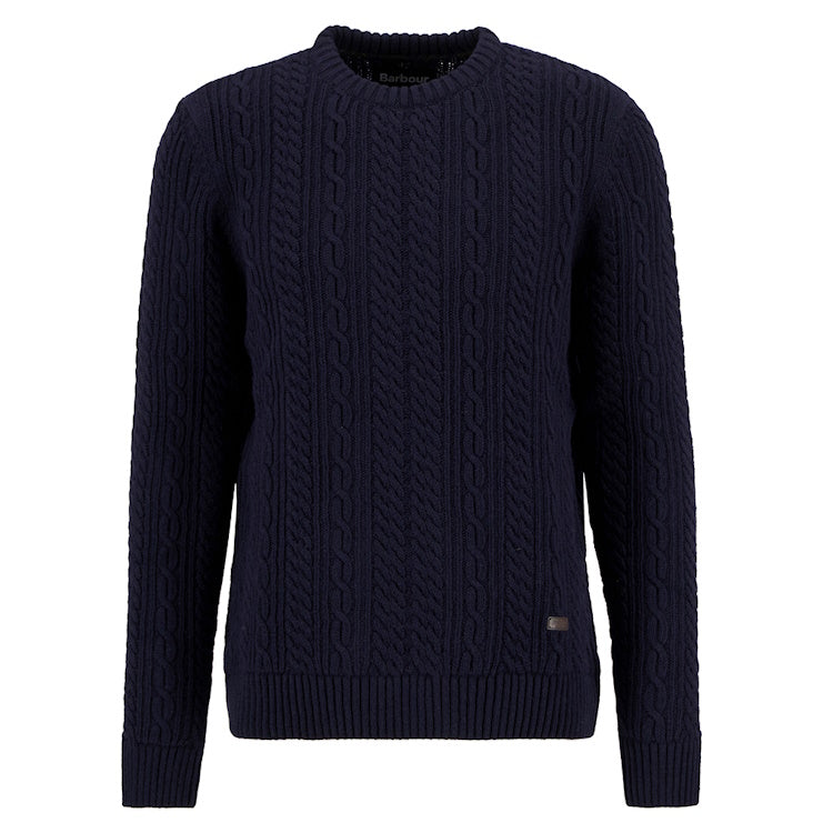 Barbour Lowfen Cable Crew - Navy