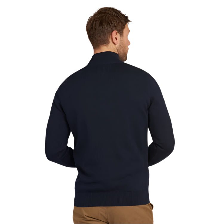 Barbour Cotton Half Zip Sweater - Navy
