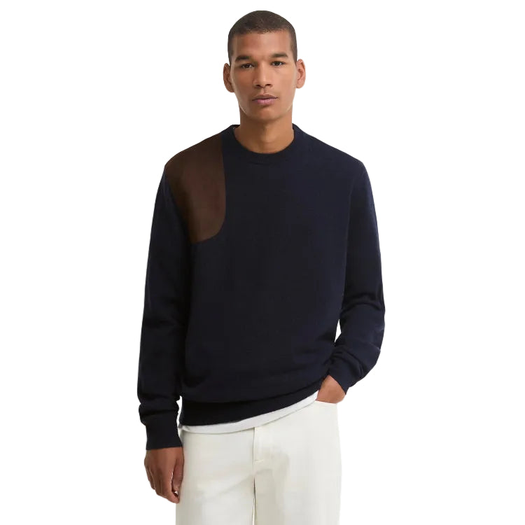 Barbour Whitworth Crew Neck Sweater - Dark Navy
