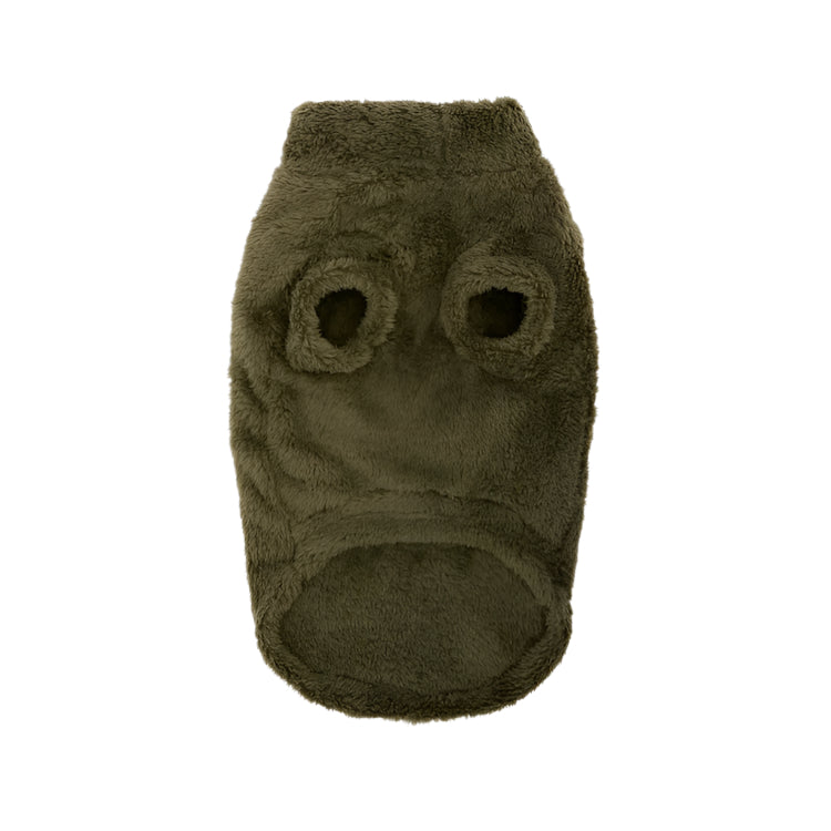 Barbour Brindle Fleece Dog Jumper - Olive