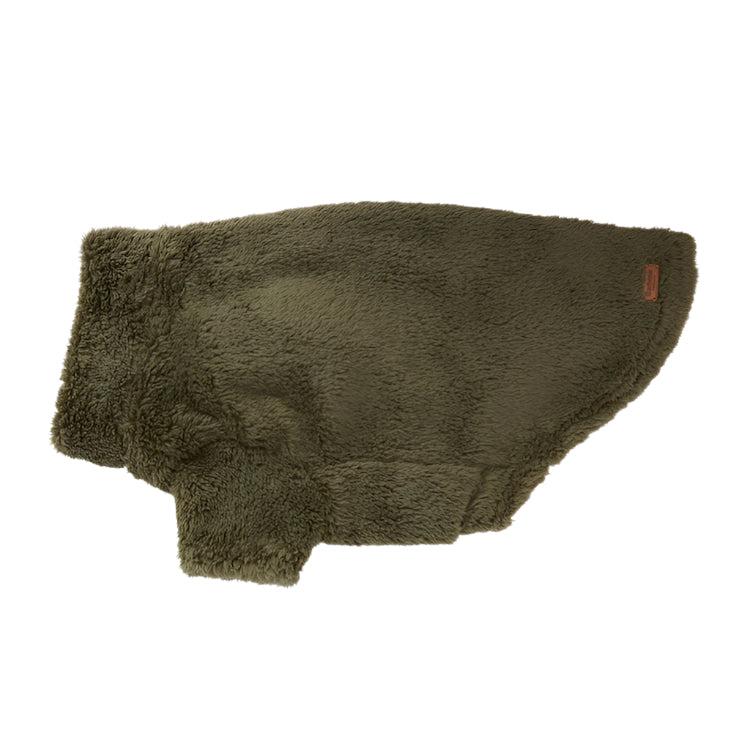 Barbour Brindle Fleece Dog Jumper - Olive