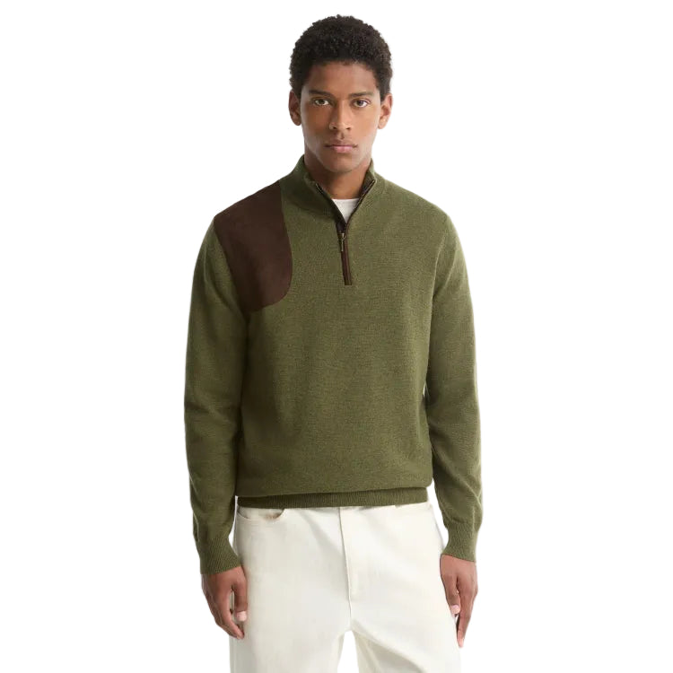 Barbour Whitworth Half Zip Sweater - Sage