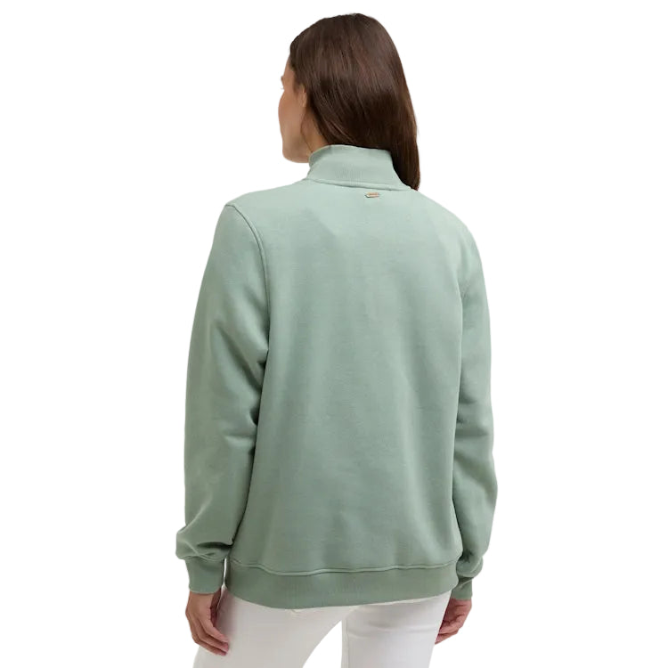 Barbour Ladies Cynthia Half Zip Sweatshirt - Blue Sage