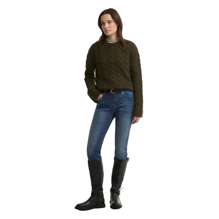 Barbour Ladies Joan Knit - Olive