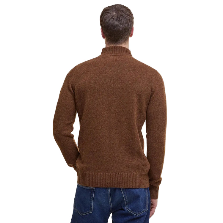 Barbour Nelson Essential Half Zip Sweater - Dark Sand