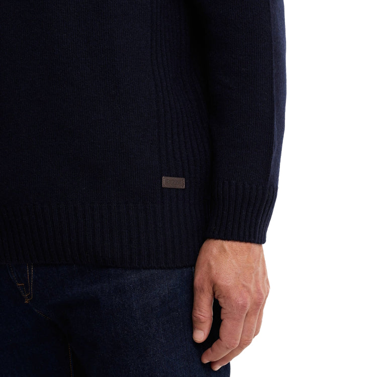 Barbour Nelson Essential Half Zip Sweater - Navy