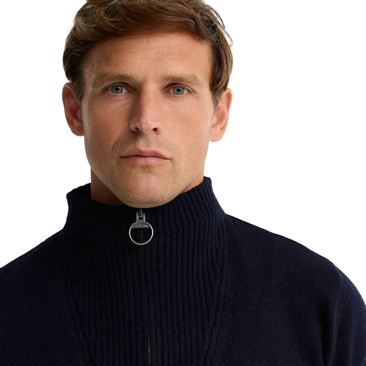 Barbour Nelson Essential Half Zip Sweater - Navy