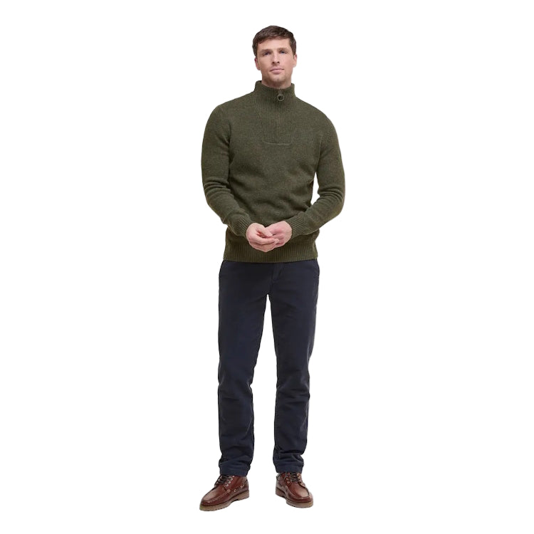 Barbour Nelson Essential Half Zip Sweater - Seaweed