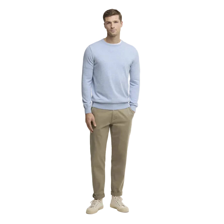 Barbour Pima Cotton Crew Neck Sweater - Blue Haze