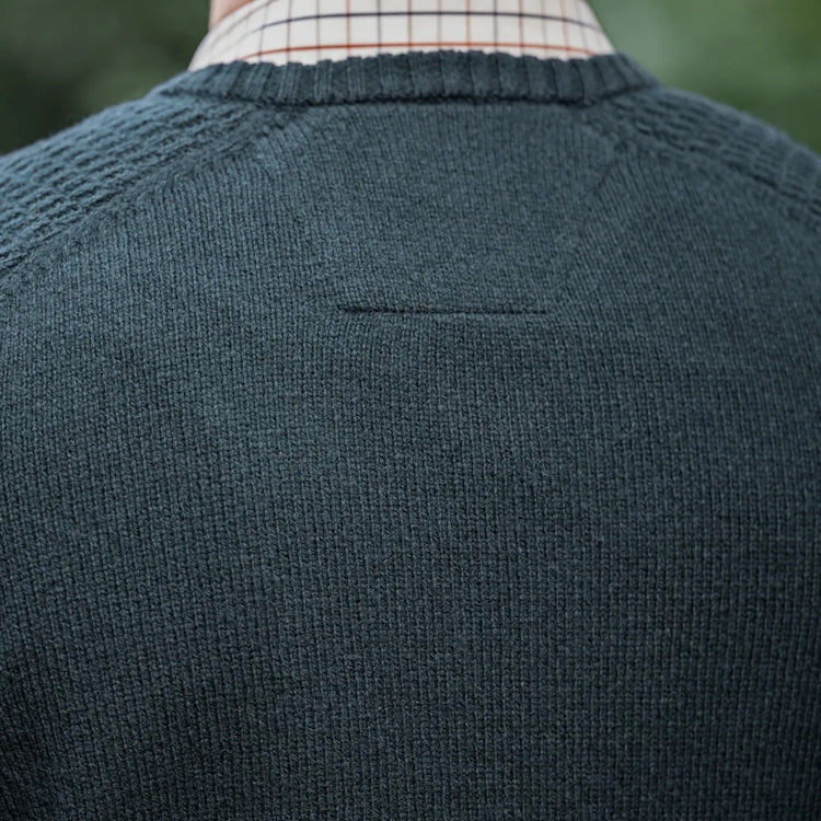 Harkila Vincent Merino V Neck Pullover - Dark Navy
