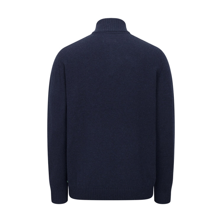 Hoggs of Fife Lothian II 1/4 Zip Pullover - Navy Marl