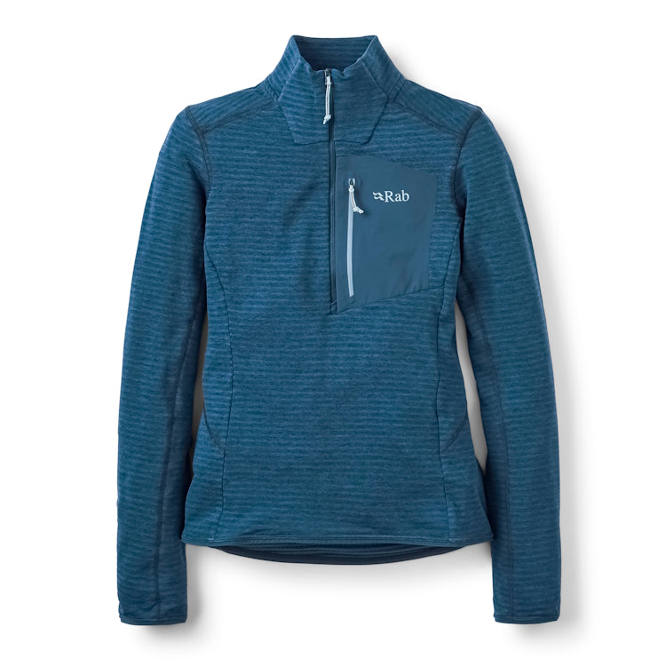 Rab Ladies Ascendor Light Pull-On Sweater - Tempest Blue