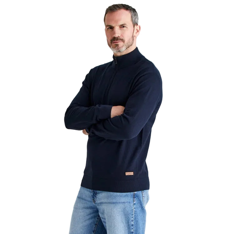 Ridgeline Hartland 1/4 Zip Neck - Navy