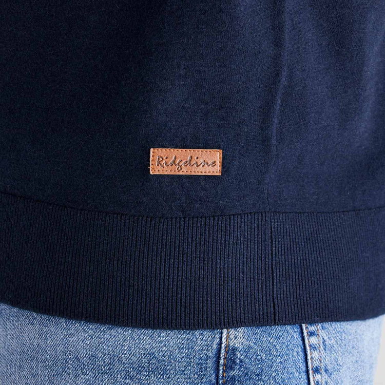 Ridgeline Hartland 1/4 Zip Neck - Navy