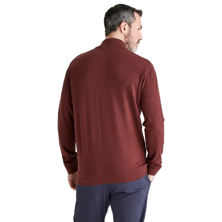 Ridgeline Hartland 1/4 Zip Neck - Oxblood