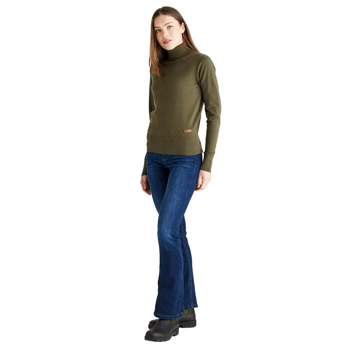 Ridgeline Ladies Melford Roll Neck - Khaki Green