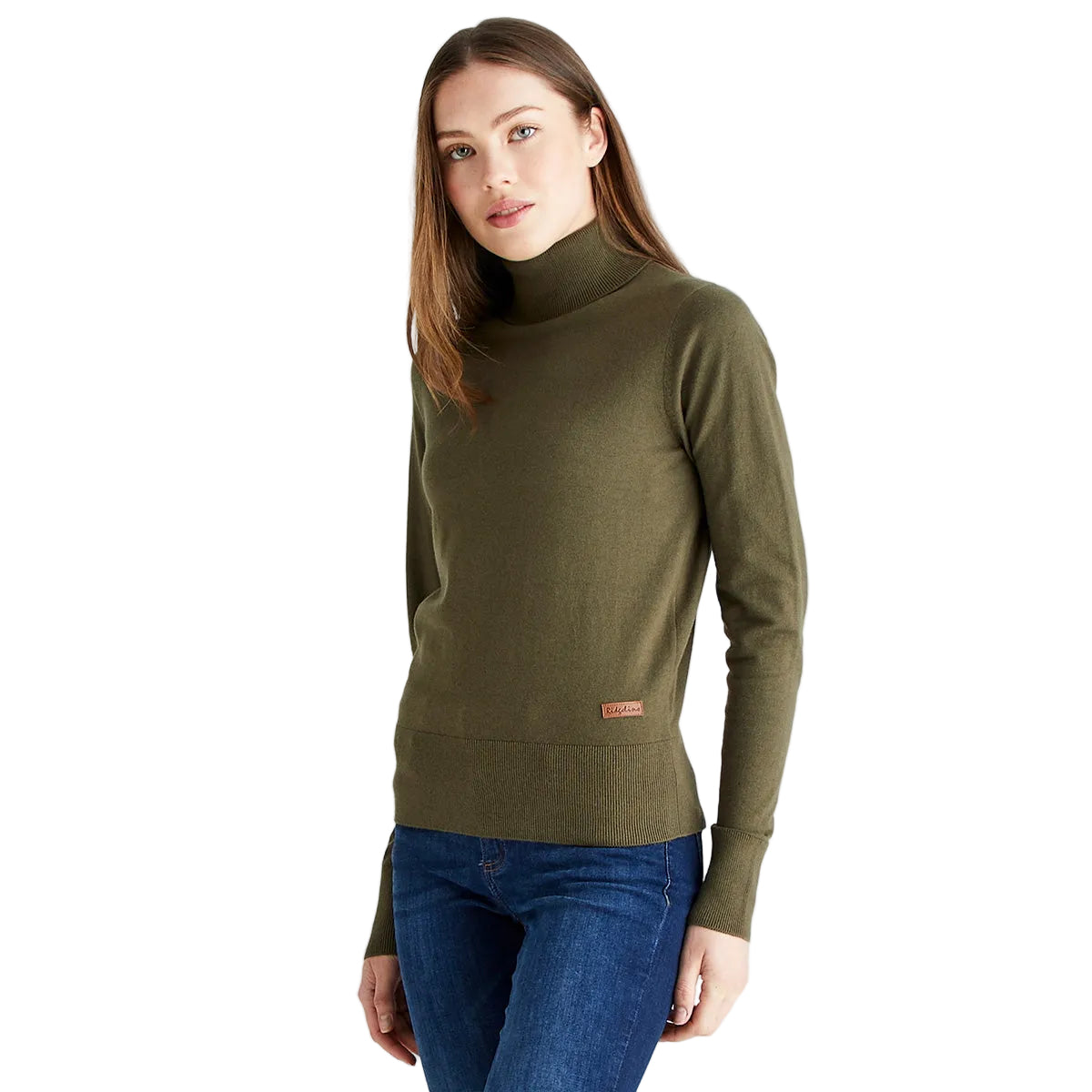 Ridgeline Ladies Melford Roll Neck - Khaki Green