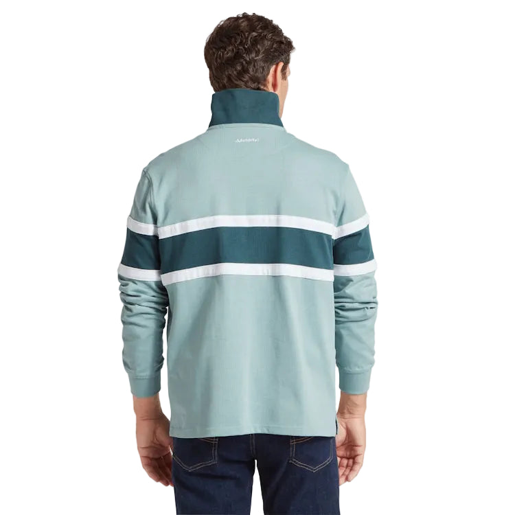 Schoffel Exmouth Heritage 1/4 Zip Sweatshirt - Powder Blue