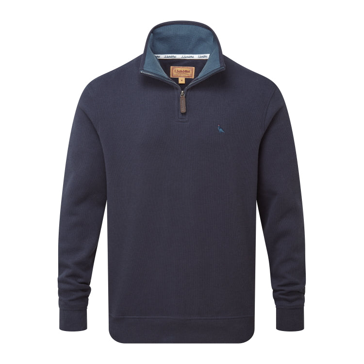 Schoffel Kingsand 1/4 Zip Jumper - True Navy