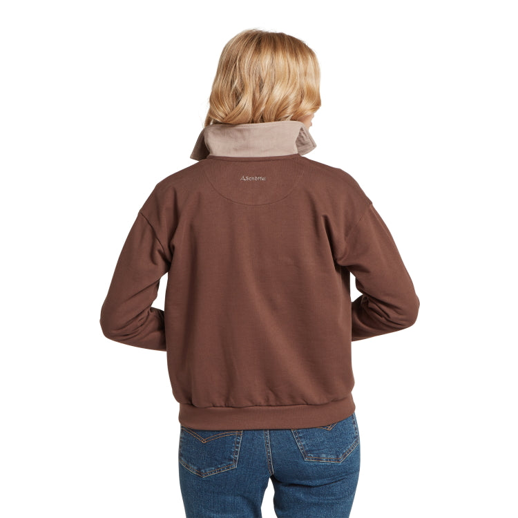 Schoffel Ladies Horseley Rugby Sweatshirt - Chocolate