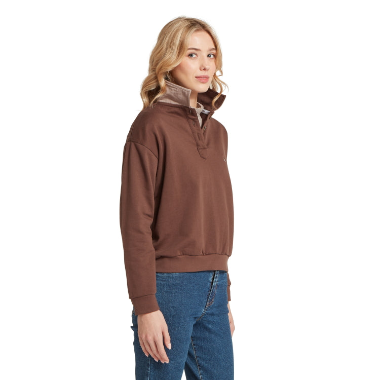 Schoffel Ladies Horseley Rugby Sweatshirt - Chocolate