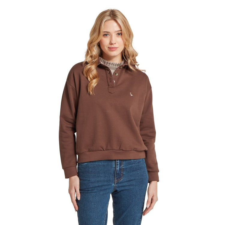 Schoffel Ladies Horseley Rugby Sweatshirt - Chocolate