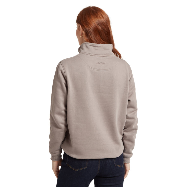 Schoffel Ladies Sennen Cove 1/4 Zip Sweatshirt - Mushroom