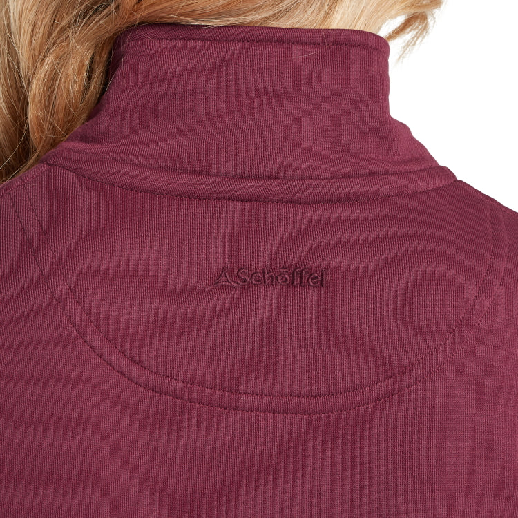 Schoffel Ladies St Issey Sweatshirt - Burgundy